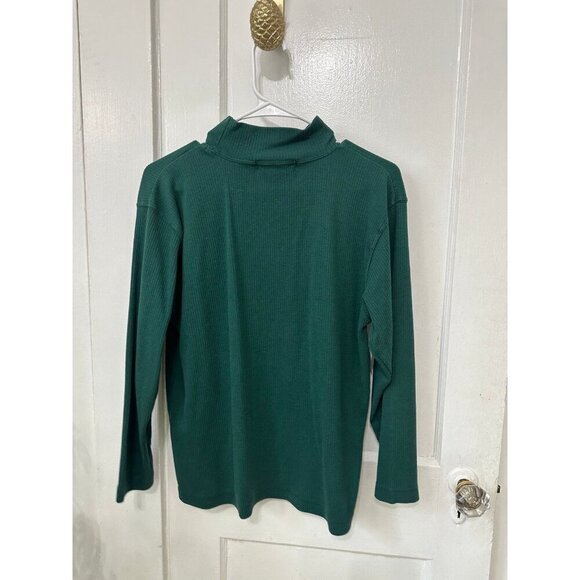 Jennifer Moore women’s size large blue green turtleneck - Picture 6 of 11